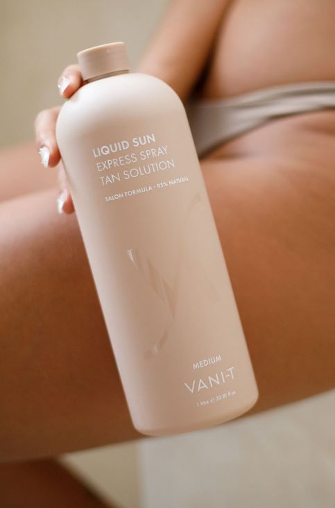 Vani-T Liquid Sun Express Spray Tan Solution Medium 1L (Chocolate Base)
