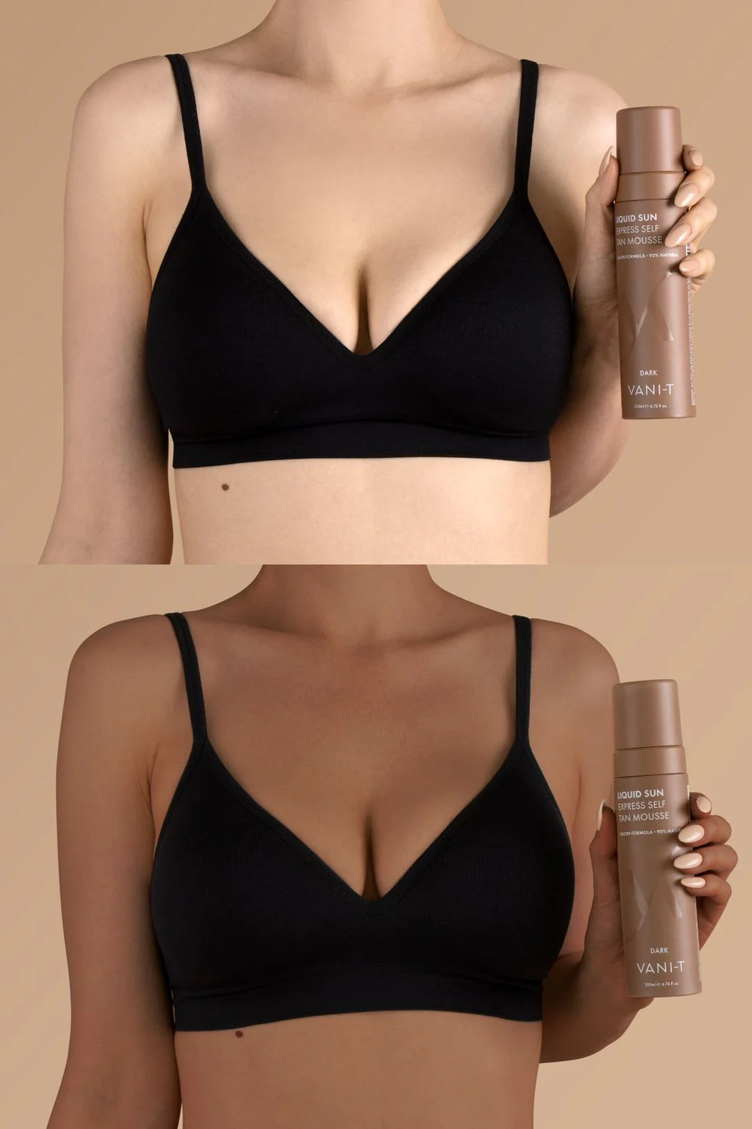 Vani-T Liquid Sun Express Self Tan Mousse - Dark (Chocolate Base) 200ML